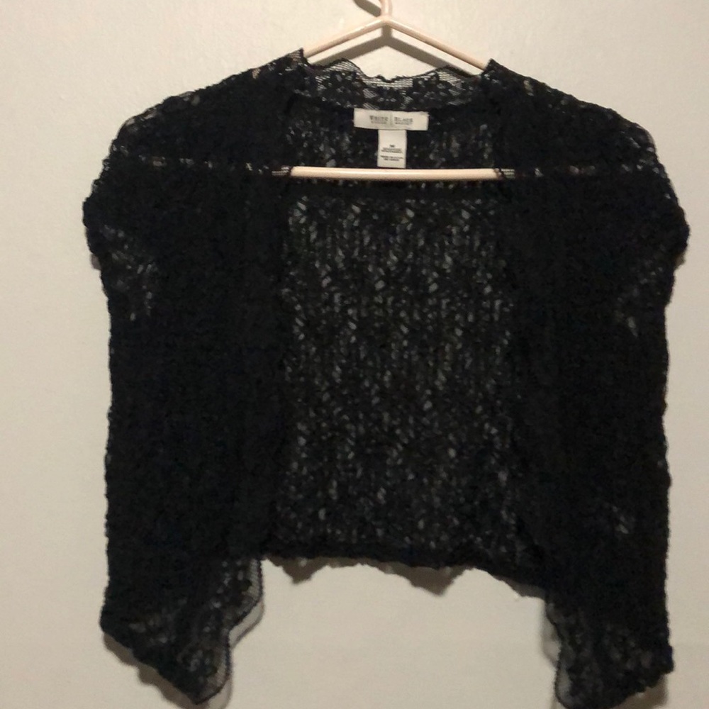 White House Black Market Lace shawl cover